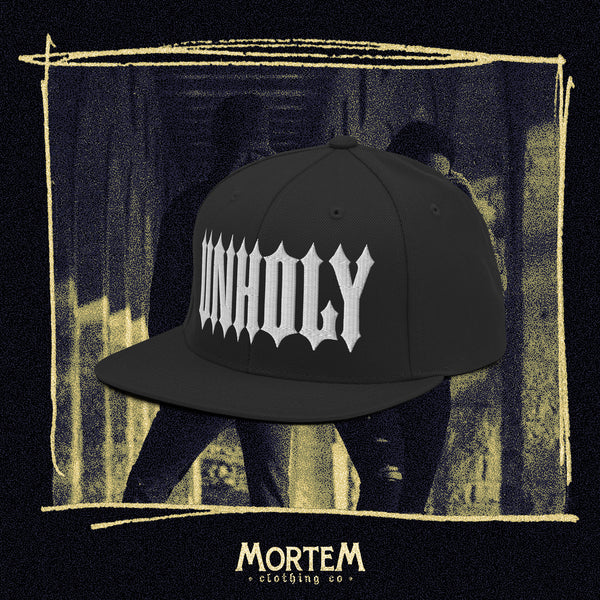 UNHOLY Flat Brim Snap-Back Hat