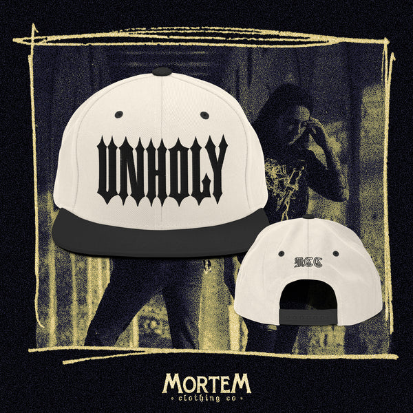 UNHOLY Flat Brim Snap-Back Hat