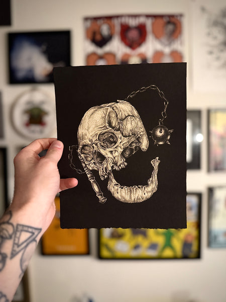 Special Edition Skull and Flail Print